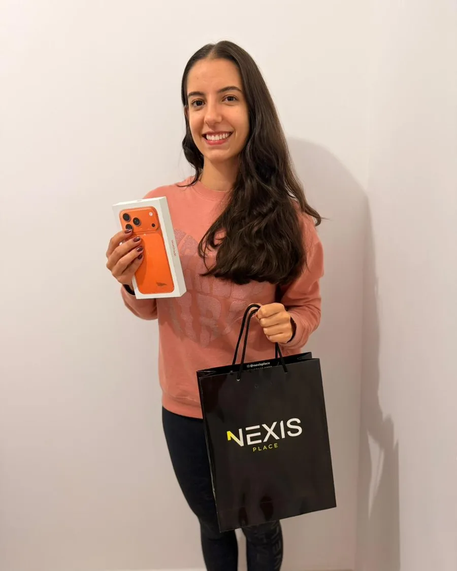 iPhone 16 laranja - unboxing